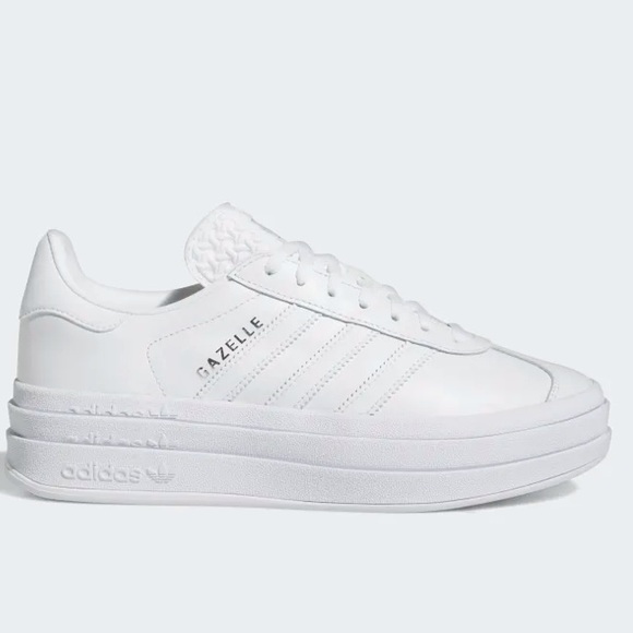 adidas Gazelle Bold Triple White - Picture 2 of 10